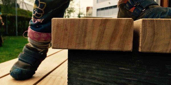 Kindertreppe aus Holz